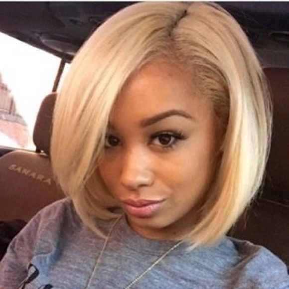 12” White Blond Bob Wig Unit main image 4